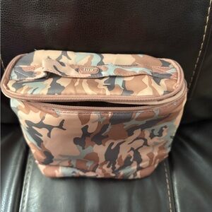 LUG Dolly Gray Pink Camo Cosmetic Makeup Toiletry Bag Case